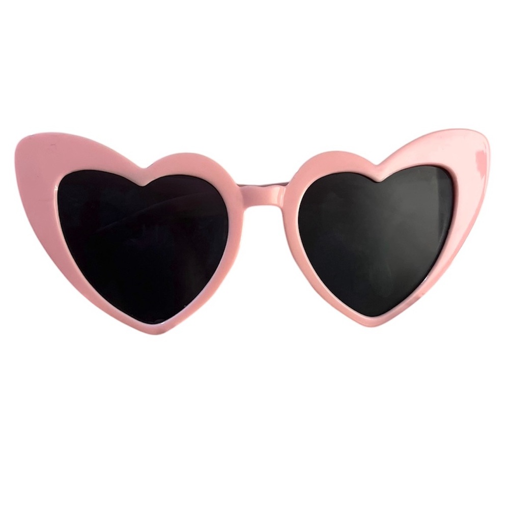Heart-Shaped Pink Sunglasses